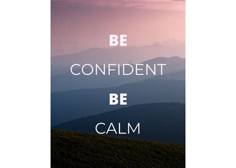 Be Confident Be Calm Wall Art Wall Decor Printable Etsy