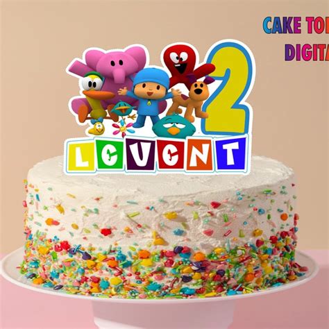 Pocoyo Printable Cake Topper Etsy