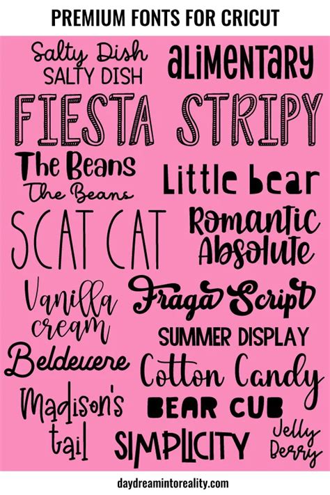 Best Fonts To Use With Cricut 2022 Free And Paid Best Practices Tips And Tricks Daydream Into