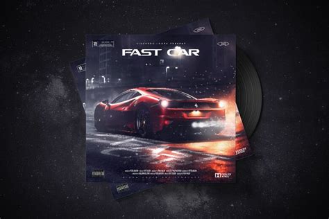 Fast Car Premade Cover Art - Photoshop PSD