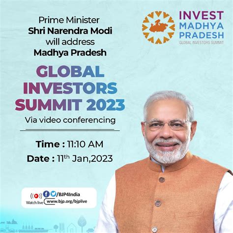 Prime Minister Shri Narendra Modi Will Address Madhya Pradesh Global