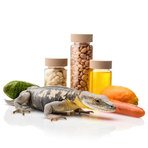 Premium AI Image | Treats for Reptiles Vitamin supplements for reptiles ...