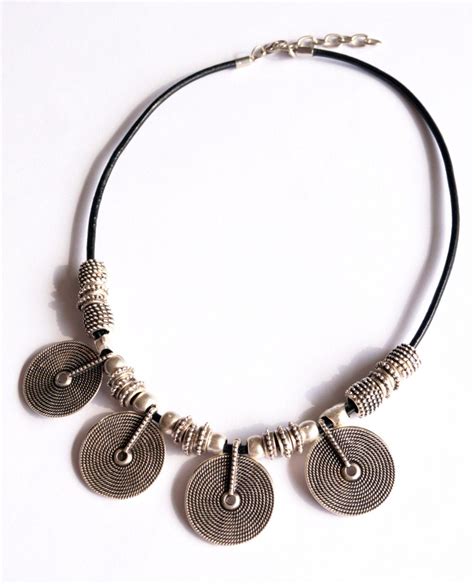 Coin Necklace Boho Bohemian Jewelry Sterling Silver By Sestras