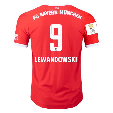 Robert Lewandowski Bayern Munich 22/23 Authentic Home Jersey by adidas ...