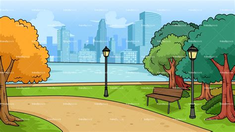 Park Cartoon Background