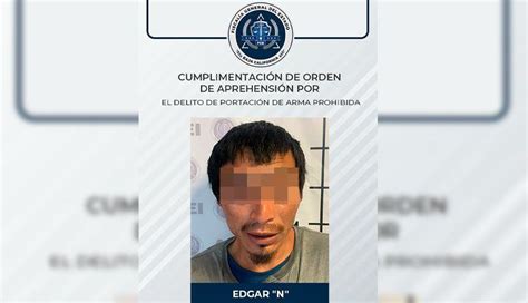 Cumplimentan Orden De Aprehensión Contra Sujeto Por Portación Arma