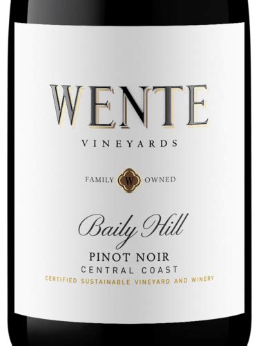 Wente Vineyards Baily Hill Pinot Noir Vivino US