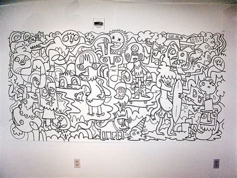 Mural Doodles of Jon Burgerman | Mural, Doodle art, Doodles