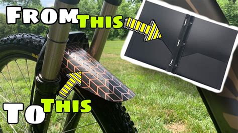 How To Make A Mountain Bike Mudguard Bike Hacks Make It For Less Than