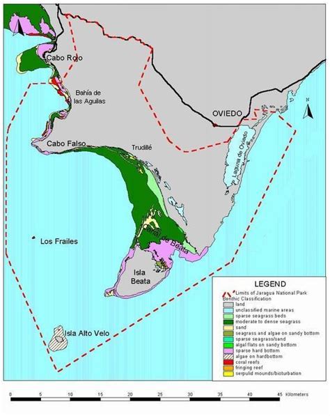 Mapa Marino Parque Nacional Jaragua