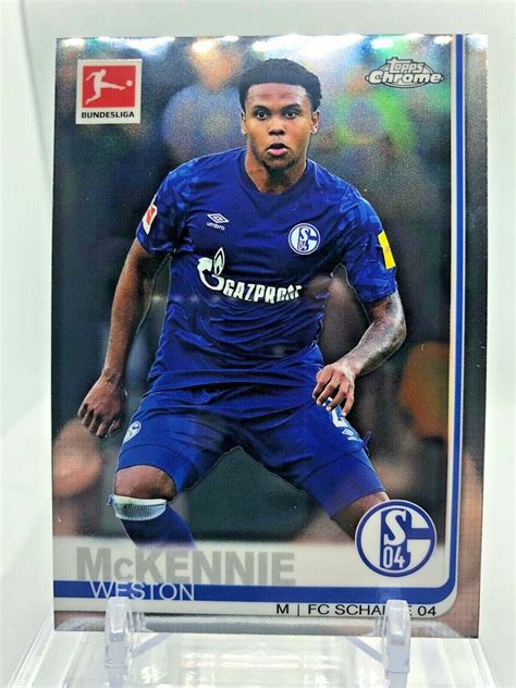 Topps Chrome Bundesliga Weston Mckennie Ebay