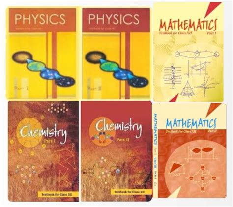 Ncert Textboks For Class 12th Pcm Physics Part 1and2 Chemistry Part 1and2 And Mathematics Part 1