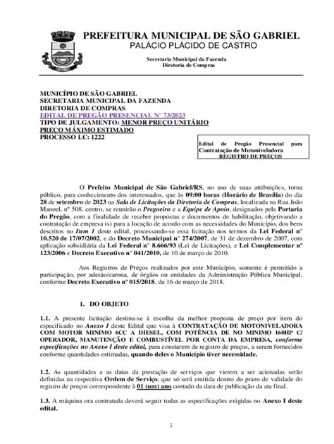 Preenchível Disponível Licitaes e Editais de Plcido de Castro AC Fax