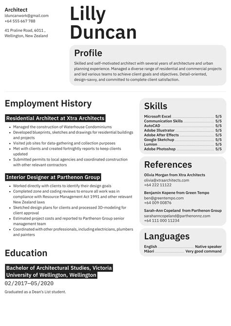 Free Cv Templates Nz Job Winning Design And Layout · Cvappnz