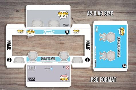 Funko Pop Custom Box Template Digital Download 2 Pack Funko Etsy