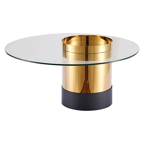 Apulia Glass Top Coffee Table In Gold Natural By Future Classics Furniture By Future Classics