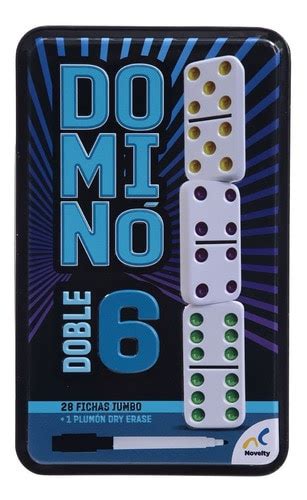 Juego De Mesa Novelty Domino Doble 6 Con 28 Fichas Jumbo Coppel