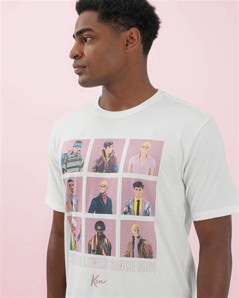 Camiseta Masculina Ken Barbie Branca Mattel Fanlab Oficial