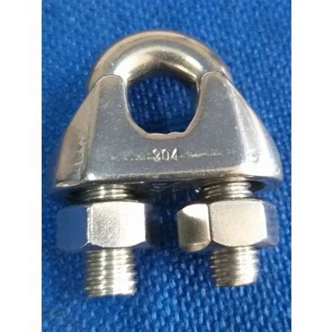 Silver Stainless Steel Wire Rope Clamp, Size: 15 mm at Rs 800/piece in ...