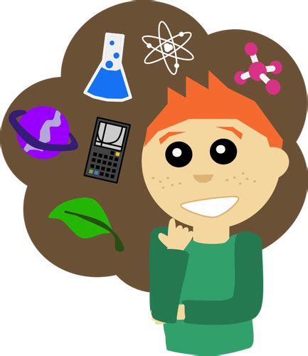 Science Kid Public Domain Vectors