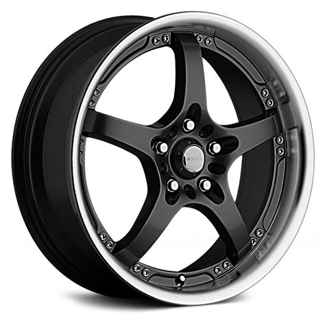 AKUZA® 429 Wheels - Black with Machined Lip Rims