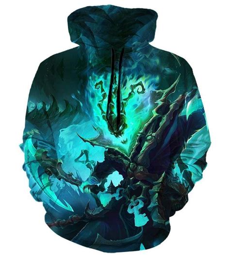 League Of Legend Thresh Hoodies - Pullover Black Hoodie - Anime Hoodie Shop