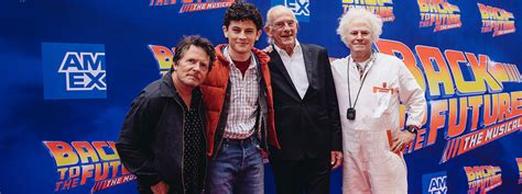 Michael J Fox And Christopher Lloyd Attend Back To The Future On Broadway Broadway Direct