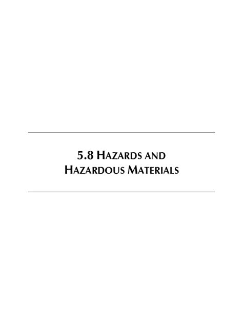 Fillable Online Section 5 8Hazards And Hazardous Materials Fax Email