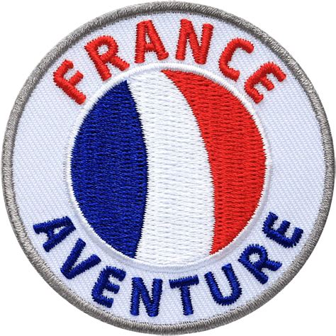 2 X Frankreich Patch Gestickt 62 Mm Rund Flagge Fahne Wappen Land