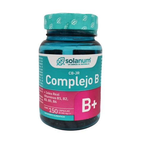 Suplemento alimenticio Solanum complejo B 150 cápsulas de 560 mg c u