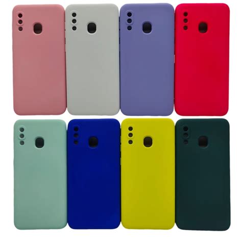 Capa Capinha Samsung A20 A30 Galaxy Silicone Aveludado Case Escorrega O Preço