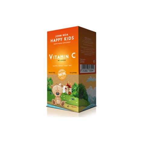 John Noa Happy Kids Vitamin C 90 ζελεδάκια Olinapharmacy