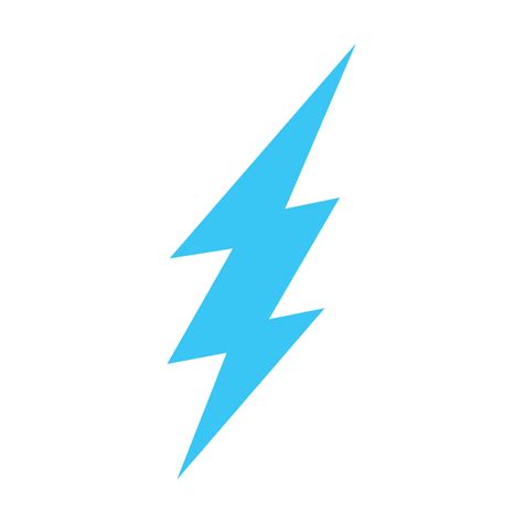 Free Blue Energy thunder lightning bolt symbol or electricity power ...