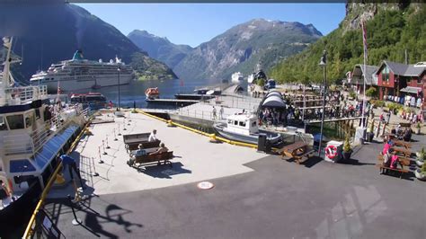 Geirangerfjord Cruise Port Webcam Youtube