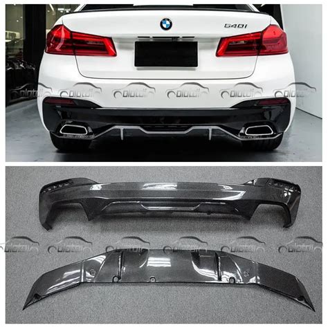 G30 Rear Lip Carbon Fiber Car Styling MP Style Bumper Spoiler Protector