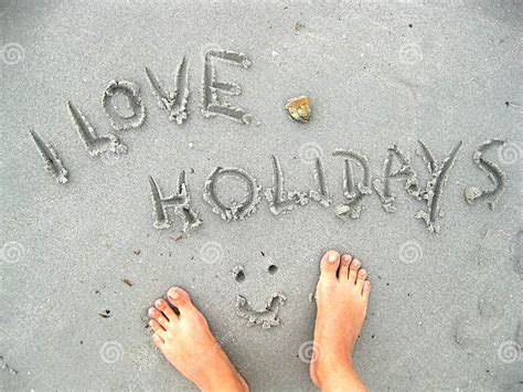 I Love Holidays Stock Image Image Of Love Smiley Water 11088797