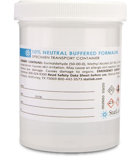 StatLab Formalin 10 Neutral Buffered Formalin Capacity 240 ML No