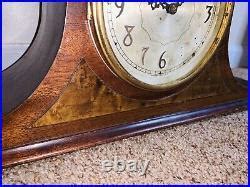 Seth Thomas Westminster Chime Time Strike Mantle Mantel Clock Humpback