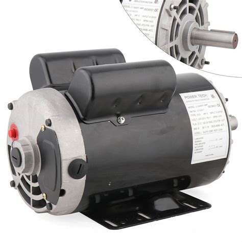 5 HP 3450 RPM Air Compressor 60 Hz Electric Motor 208 230 V Century 7 8