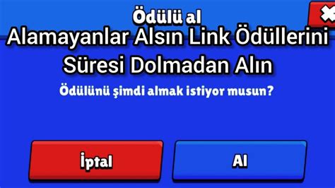 Brawl Stars Bedava Ödül Linki Süresi Dolmadan Alın İki Tane YouTube