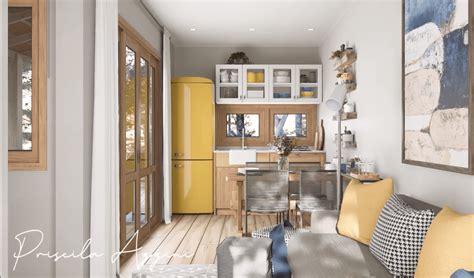 Functionally And Comfortably Decorated Tiny Container House Dream