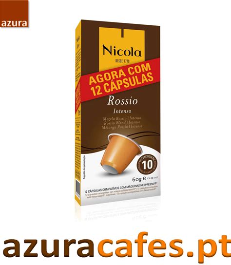 12 Cápsulas café Nicola Rossio compatível sistemas Nespresso