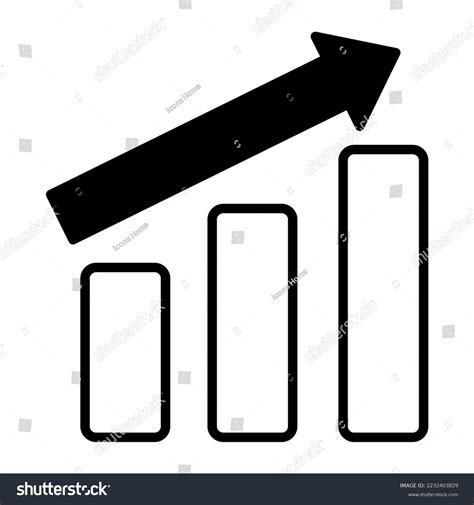 Growth Chart Arrow Vector Icon Trendy Stock Vector (Royalty Free ...