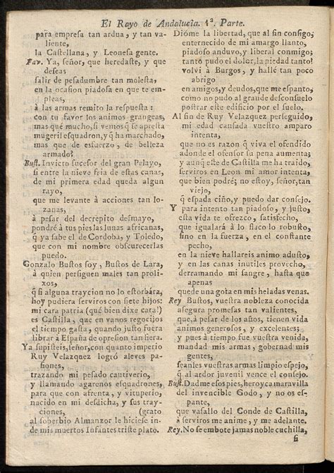 Comedia Famosa El Rayo De Andaluc A Y Genizaro De Espa A Parte