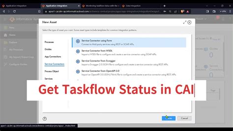 Get Taskflow Status In Cai Process Using Service Connector