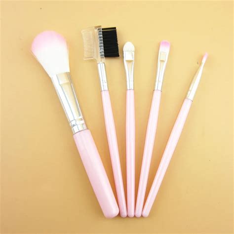 By Nanda 5 Pcs Mini Makeup Brushes Sets Foundation Blush Brush Eye Shadow Eyebrow Eyeliner