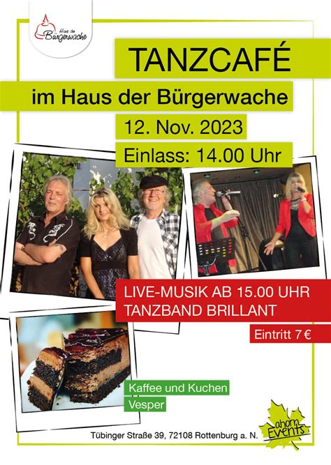 Tanzcafé im Haus der Bürgerwache Haus der Bürgerwache