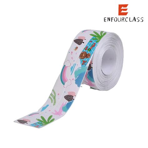 1roll Waterproof Mildew Proof Toilet Caulk Strip Self Adhesive Sealing Tape For Kitchen