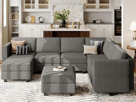 Amazon Belffin Oversized Modular Sectional Sofa U Shaped Couch Set