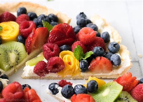 Beautiful Fruit Tart With Almond Crust